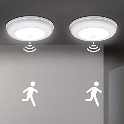 #ad Battery Operated Closet Lights Motion Sensored Cordless LED Night Light Wir...