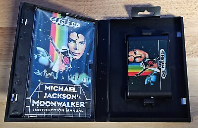 #ad Michael Jackson#x27;s Moonwalker 16 Bit Game For Sega Genesis MD REPRODUCTION