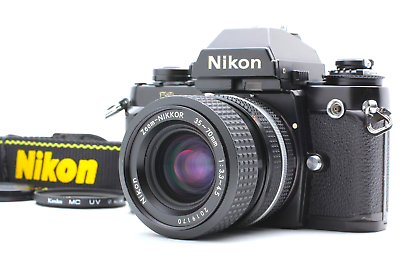 #ad N MINT Nikon F3 Eye Level 35mm Film Camera Body Nikkor 35 70mm Zoom Lens JAPAN