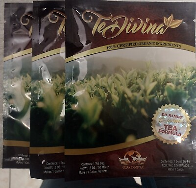 #ad Vida Divina TeDivina Detox Tea All Organic Healthy Cleansing Formula. 3 Weeks