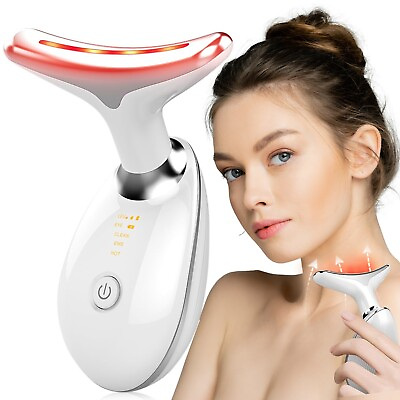 #ad 7 in One Red Light Therapy Anti Aging Face Massager Electric Face Lift Device