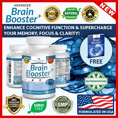 #ad #ad ADVANCED Brain Booster Supplement Memory Focus Mind amp; Clarity Enhancer USA Made