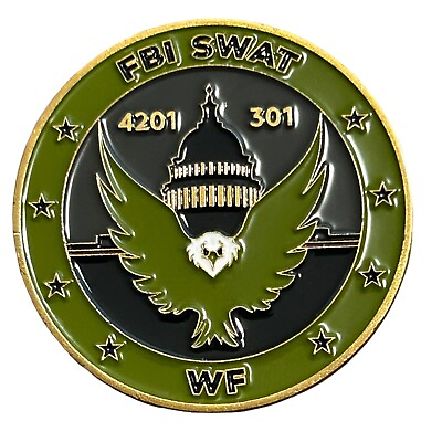 #ad Federal Bureau of Investigation FBI SWAT Washington Field Office Challenge Coin