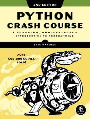 #ad Python Crash Course 2nd Edition Paperback By Matthes Eric GOOD