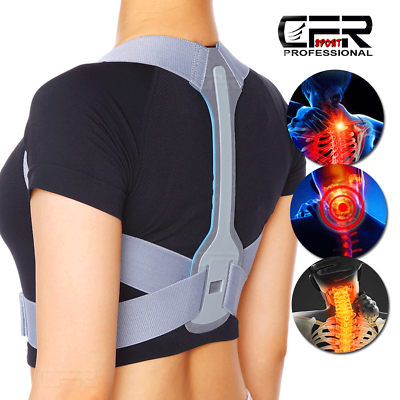 #ad #ad Adjustable Posture Corrector Back Support Shoulder Brace Belt Men Women Clavicle
