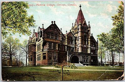 #ad Toronto Canada CAN 1907 Victoria College School Building Vintage Postcard