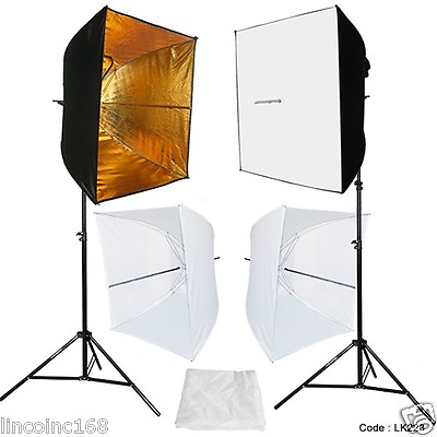 #ad Photo Studio Video Continuous Lighting Kit Photography 2 Softbox Light Stand