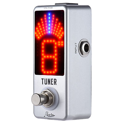 #ad Mini Chromatic Tuner Pedal Effect True Bypass LED Display for Guitar Bass I2B4