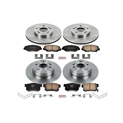 #ad Powerstop KOE5389 Brake Discs And Pad Kit 4 Wheel Set Front amp; Rear for Element