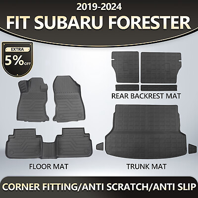 #ad Floor Mats Trunk Cargo Liners Trunk Mat Anti Slip For 2019 2024 Subaru Forester