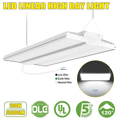 #ad Linear LED High Bay Shop Light 200W 5000K Daylight Workshop Warehouse Garage GYM