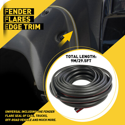 #ad For Car Truck Wheel Wells 9M Edge Trim Rubber Gasket Fender Flare Rubber Seal