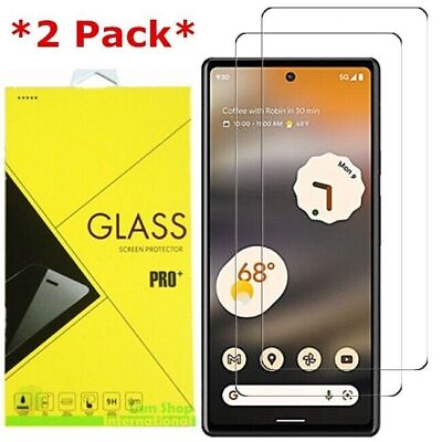 #ad 2 Pack Premium Real Tempered Glass Screen Protector For Google Pixel 6a