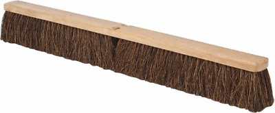 #ad PRO SOURCE 36quot; Push Broom Head: Palmyra Bristle Wood Block Handle Not Incl