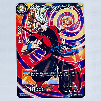 #ad Dragon Ball Super Trading Card Game SS Son Goku Time Patrol Elite Foil Common