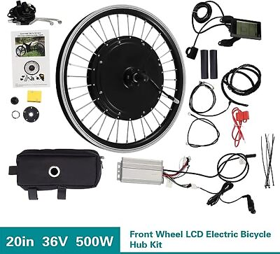 #ad 36V 500W Electric Bicycle Motor Conversion Kit Front Wheel E bike Hub Motor Kit