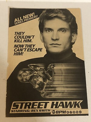 #ad Street Hawk Tv Guide Print Ad Rex Smith TPA17