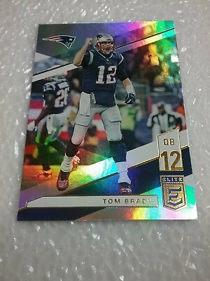 #ad Tom Brady Patriots QB 2019 Donruss Elite Foil #1