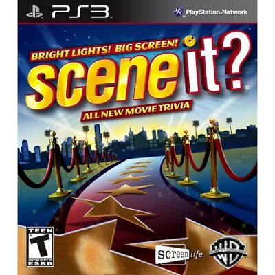 #ad Scene It? Bright Lights Big Screen For PlayStation 3 PS3 Trivia Game Only 1E