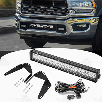 #ad 22#x27;#x27; LED Light Bar Bumper Grille Mounts Wire for Ram 2500 3500 19 20 21 22 23