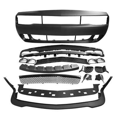 #ad Fits 15 23 Dodge Challenger Full Front Bumper Cover amp; Grille amp; Lip Hellcat Style