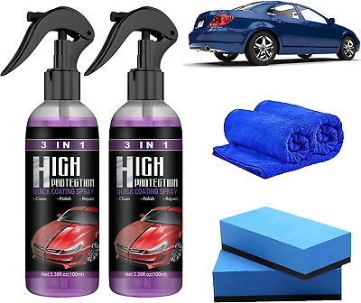 #ad #ad High Protection 3 in 1 Spray 3 in 1 High Protection Quick Car Coating Spray 3