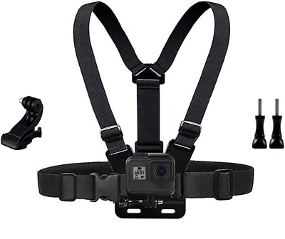 #ad Chest Mount Strap Harness fit GoPro HERO 3 4 5 6 7 8 9 10 with J Hook amp; 2 screws