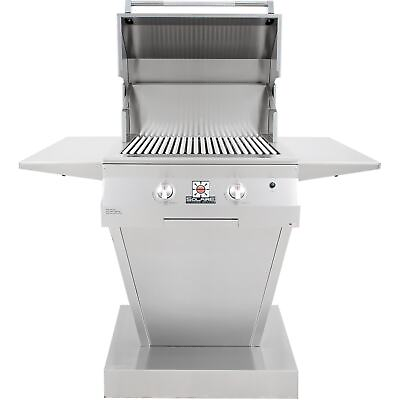 #ad Solaire 27 quot; Deluxe All Infrared Natural Gas Grill On Angular Pedestal Base