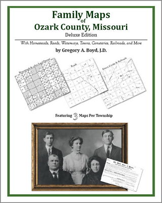 #ad Family Maps Ozark County Missouri Genealogy MO Plat