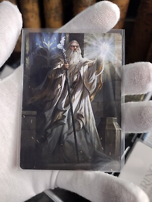 #ad MAGIC Gandolf The White Lord of the Rings ART Series Near Mint MTG
