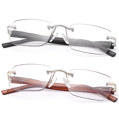 #ad Transition Photochromic Bifocal Reading Sunglasses Spring Hinges Glasses Readers