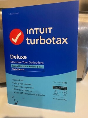 #ad #ad INTUIT TURBO TAX DELUXE** 2023** FEDERAL amp; STATE **NEW**