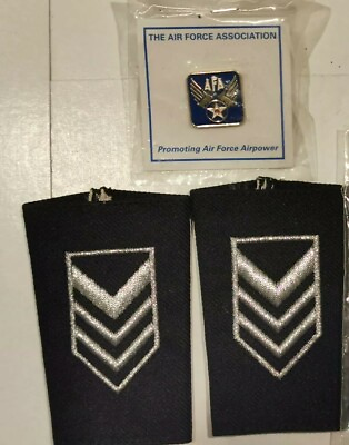 #ad US Airforce ROTC EPAULET: Colonel SMALL Air force association AFA pin