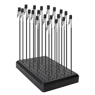 #ad Model Painting Alligator Clip Sticks 20PCS with Stand Base 1PCS for Airbrush