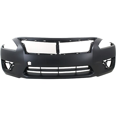 #ad Front Bumper Cover For 2013 2015 Nissan Altima Sedan with Fog Light Holes Primed