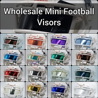 As LOW as $2.00 visor BULK Mini Football Visors *Flat Style* Mini Helmet Visor