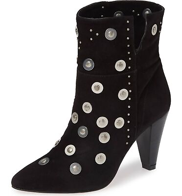 #ad LFL by Lust For Life Casablanca Embellished Bootie Black Suede Pointed Booties