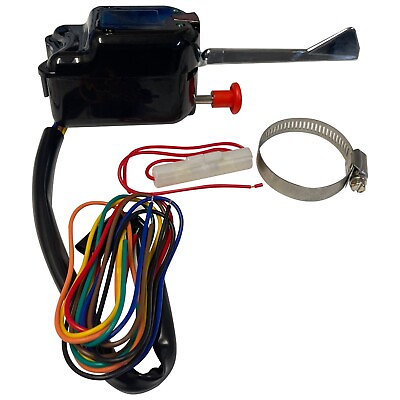 #ad Black 12V Universal Rat Hot Rod Turn Signal Switch Indicator Flasher Button Kit