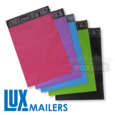 #ad Poly COLORED Shipping Mailers High Quality 2.5Mil Envelopes All Sizes The Boxery