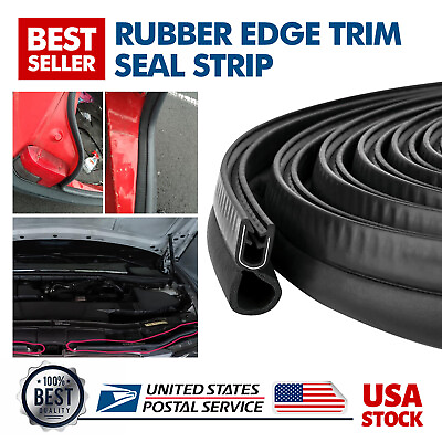 #ad 12M U Shape Rubber Car Seal Strip Hood Door Edge Trim For Grand Jeep Cherokee