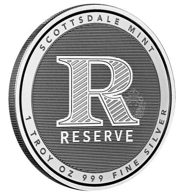 #ad 2024 1 oz RESERVE .999 Silver Round by Scottsdale Mint BU #A644