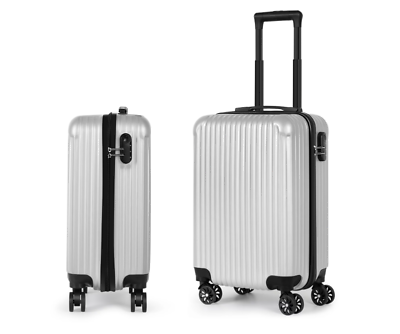 #ad Carry On Luggage 20quot; Hardside Suitcase ABS Spinner Luggage with Lock
