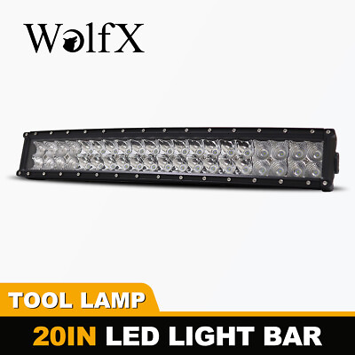#ad #ad LED Light Bar 20 Inch 120W Curved Combo Spot Beam Offroad Truck Work Light Bar