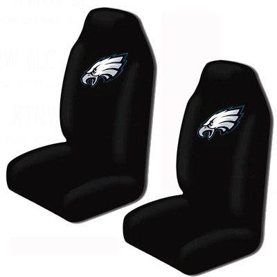 #ad New NFL Philadelphia Eagles 2 Front Universal Fit Car Truck Bucket Seat Covers