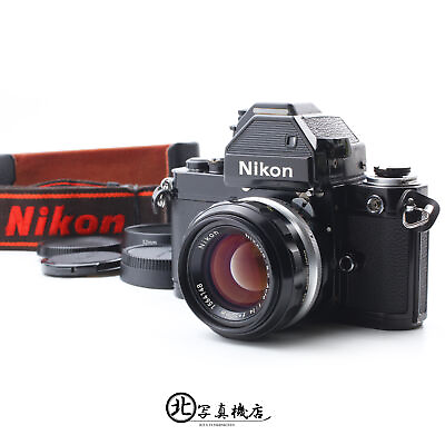 #ad N MINT Nikon F2 Photomic S Black 35mm body Film Camera 50mm f1.4 Lens JAPAN