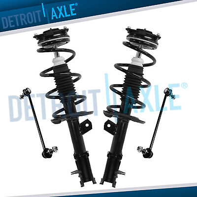 #ad AWD Front Complete Struts w Coil Spring Sway Bars Kit for Nissan Rogue Select