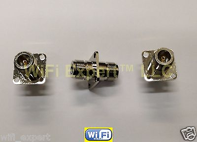 #ad N Female to N Female type jack in series flange mount RF Adapter Connector USA