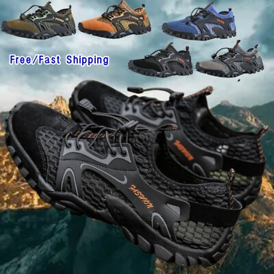 #ad Men#x27;s Non slip Hiking Sports Shoes Athletic Outdoor Running Casual Sneakers