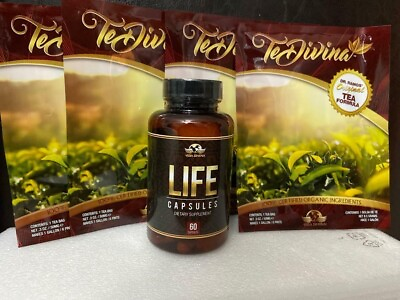 #ad Detox Tea All Organic Healthy Cleansing Formula 4 Weeks Supply LIFE Capsules