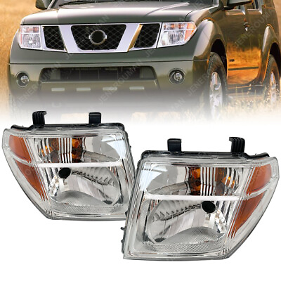 #ad Pair Headlights For 05 08 Nissan Frontier Headlamps Head Lamps 05 07 Pathfinder